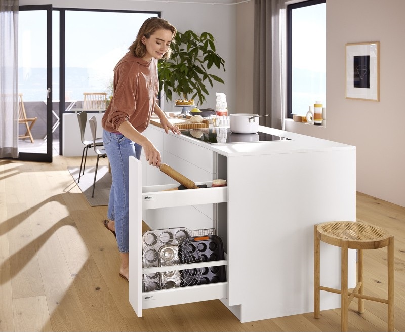 BLUM ΜΠΟΥΚΑΛΟΘΗΚΗ TANDEMBOX BLUM μπουκαλοθήκη για στενά ντουλάπια