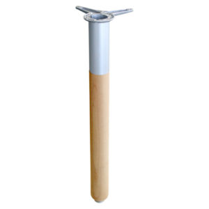 Πόδια κουζίνας Φ6cm Αλουμίνιο-Ξύλο