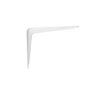 Γωνία για στήριξη ραφιών στον τοίχο σε χρώμα λευκό