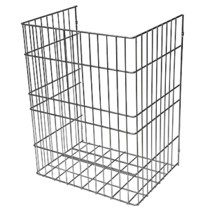 Καλάθι άπλυτων βάθος 40cm, Συρμάτινο για έπιπλο μπάνιου με ανακλινόμενη πόρτα