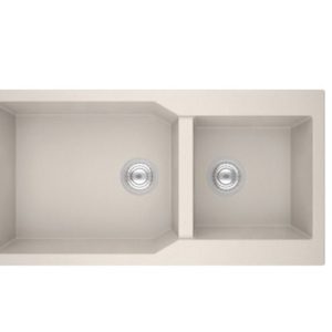 Νεροχύτης με δύο γουρνες