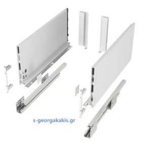 Συρτάρι με φρένο λευκό Υψος 199mm