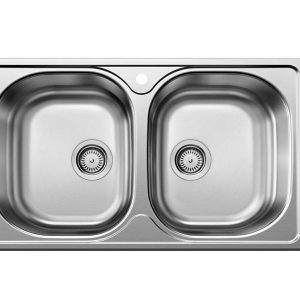 Νεροχύτης EXCEL 80X50 2 γούρνες