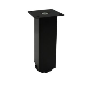 Πόδι επίπλου τετράγωνο μαύρο ύψος 10-15-20 cm